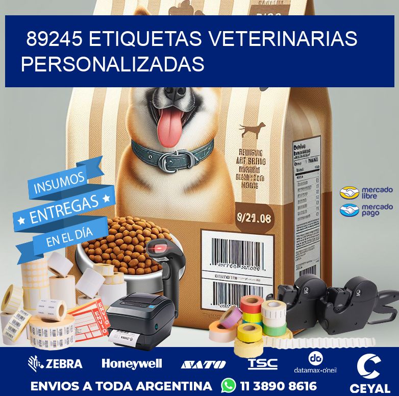 89245 ETIQUETAS VETERINARIAS PERSONALIZADAS