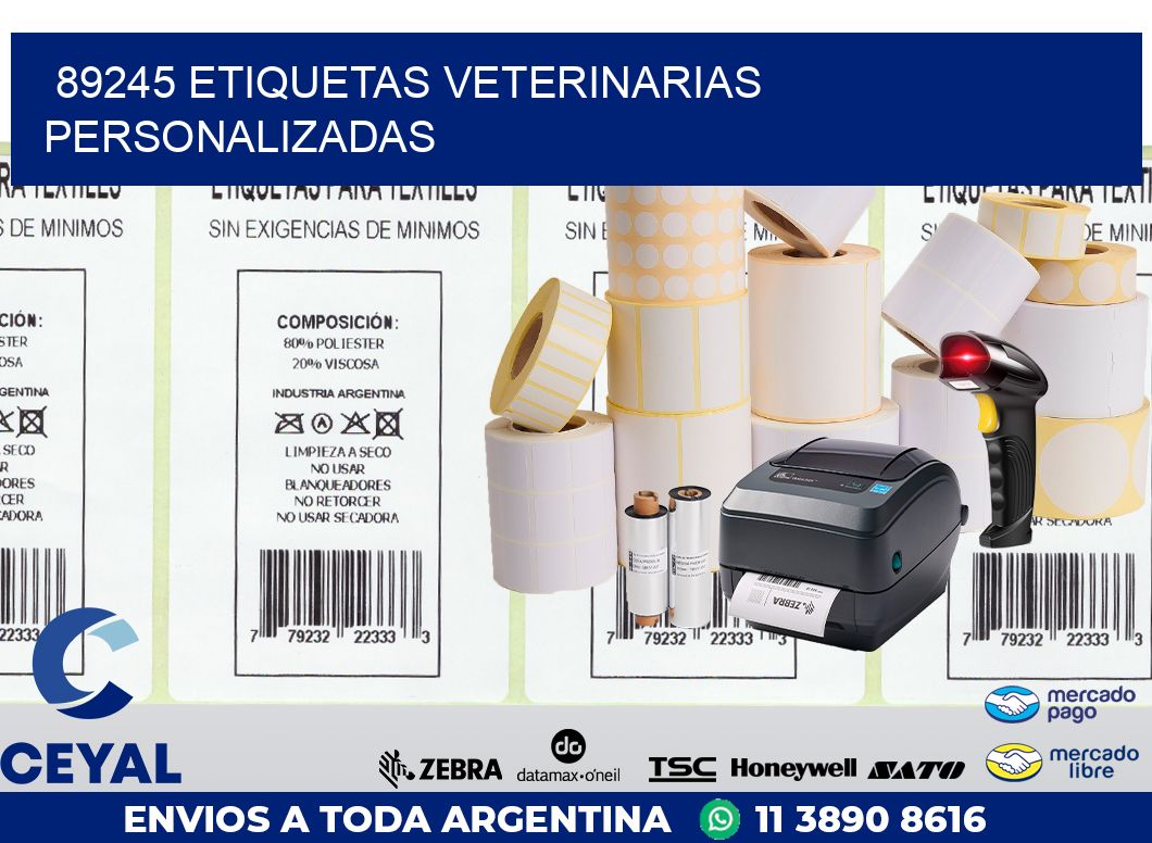89245 ETIQUETAS VETERINARIAS PERSONALIZADAS
