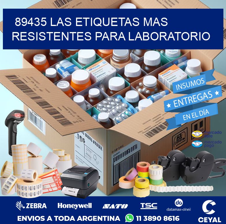 89435 LAS ETIQUETAS MAS RESISTENTES PARA LABORATORIO