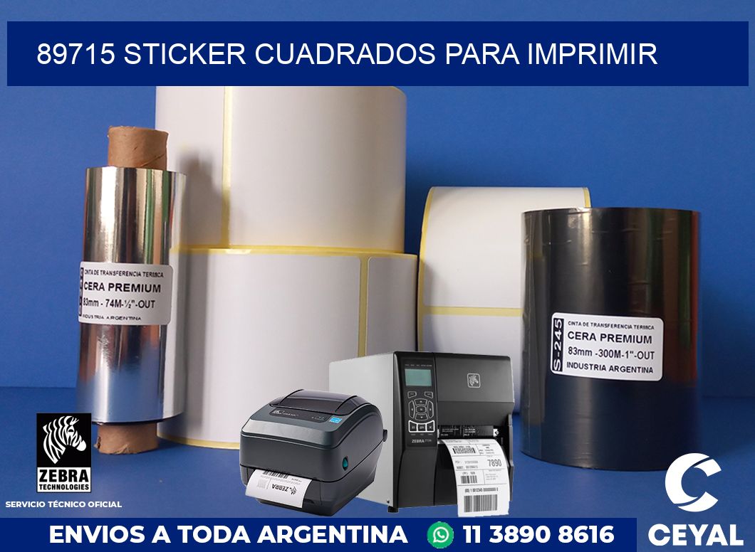 89715 STICKER CUADRADOS PARA IMPRIMIR