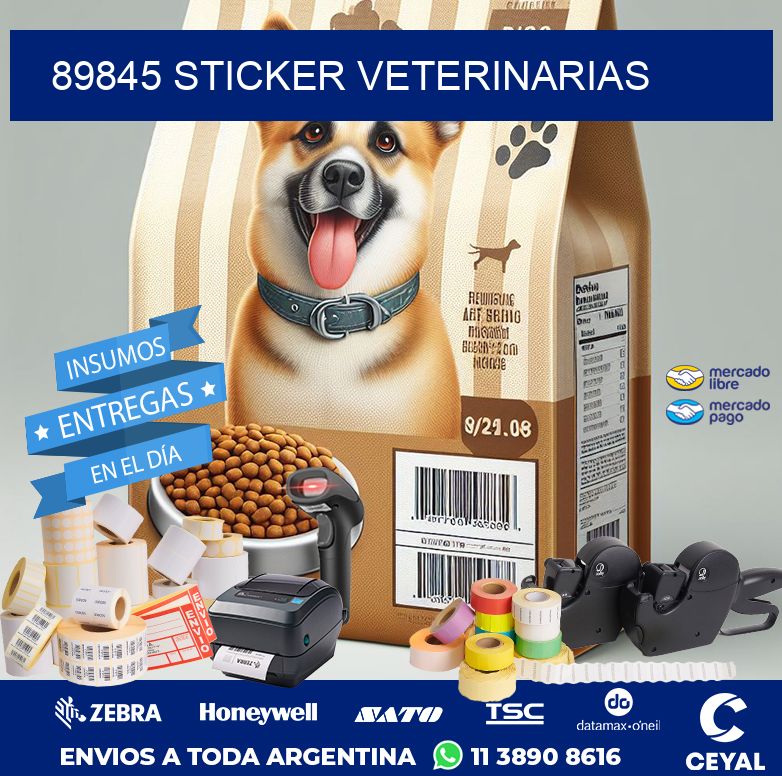 89845 STICKER VETERINARIAS
