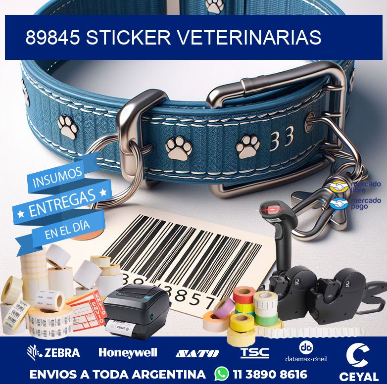 89845 STICKER VETERINARIAS
