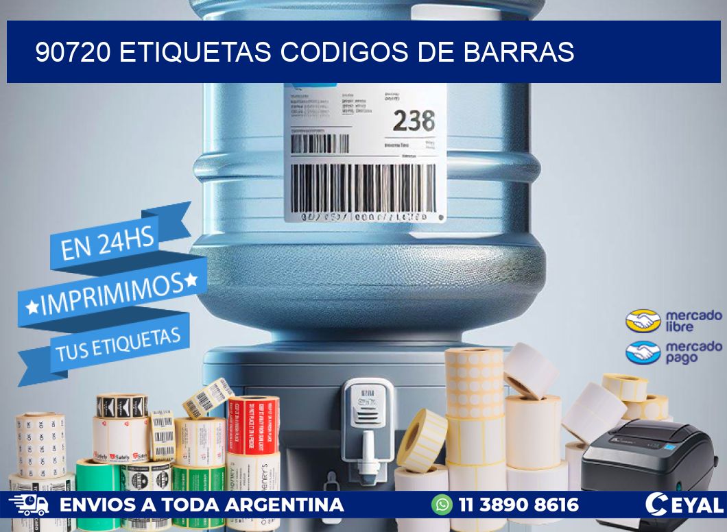 90720 etiquetas codigos de barras