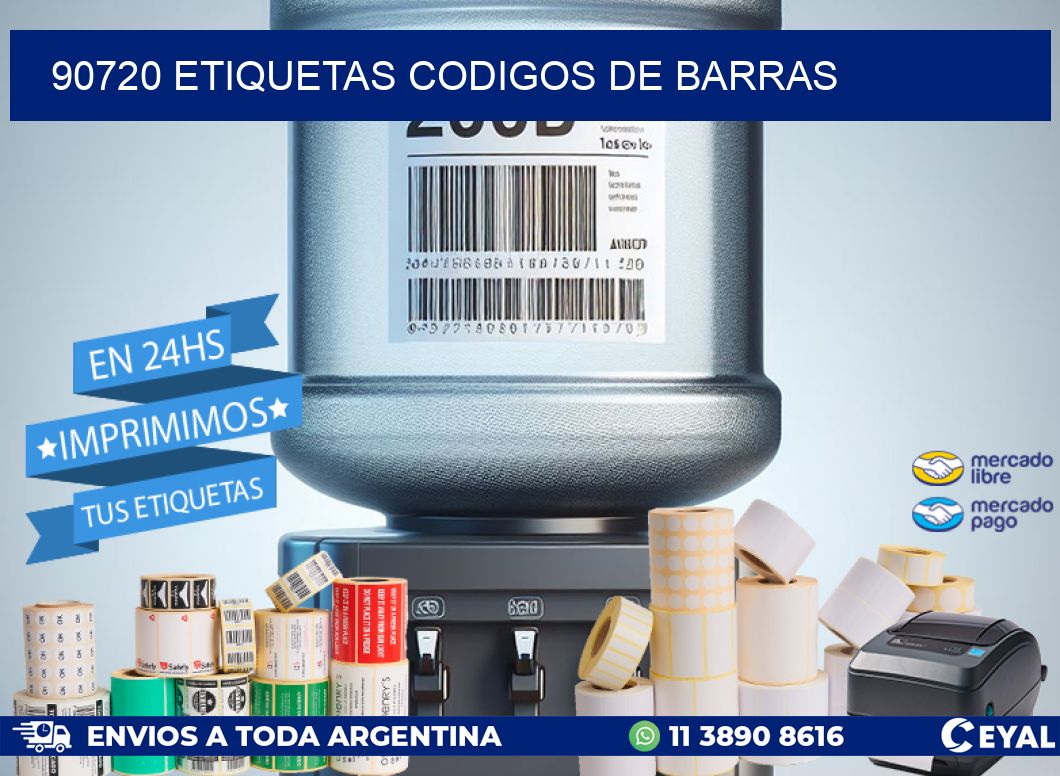 90720 etiquetas codigos de barras