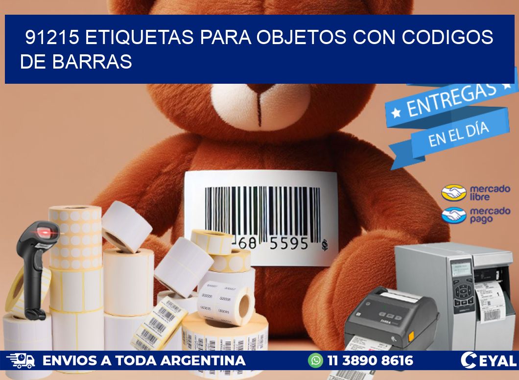 91215 ETIQUETAS PARA OBJETOS CON CODIGOS DE BARRAS