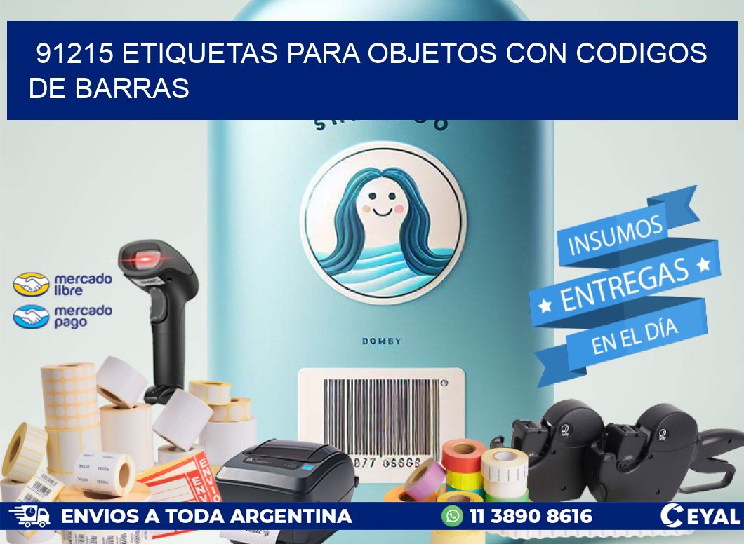 91215 ETIQUETAS PARA OBJETOS CON CODIGOS DE BARRAS