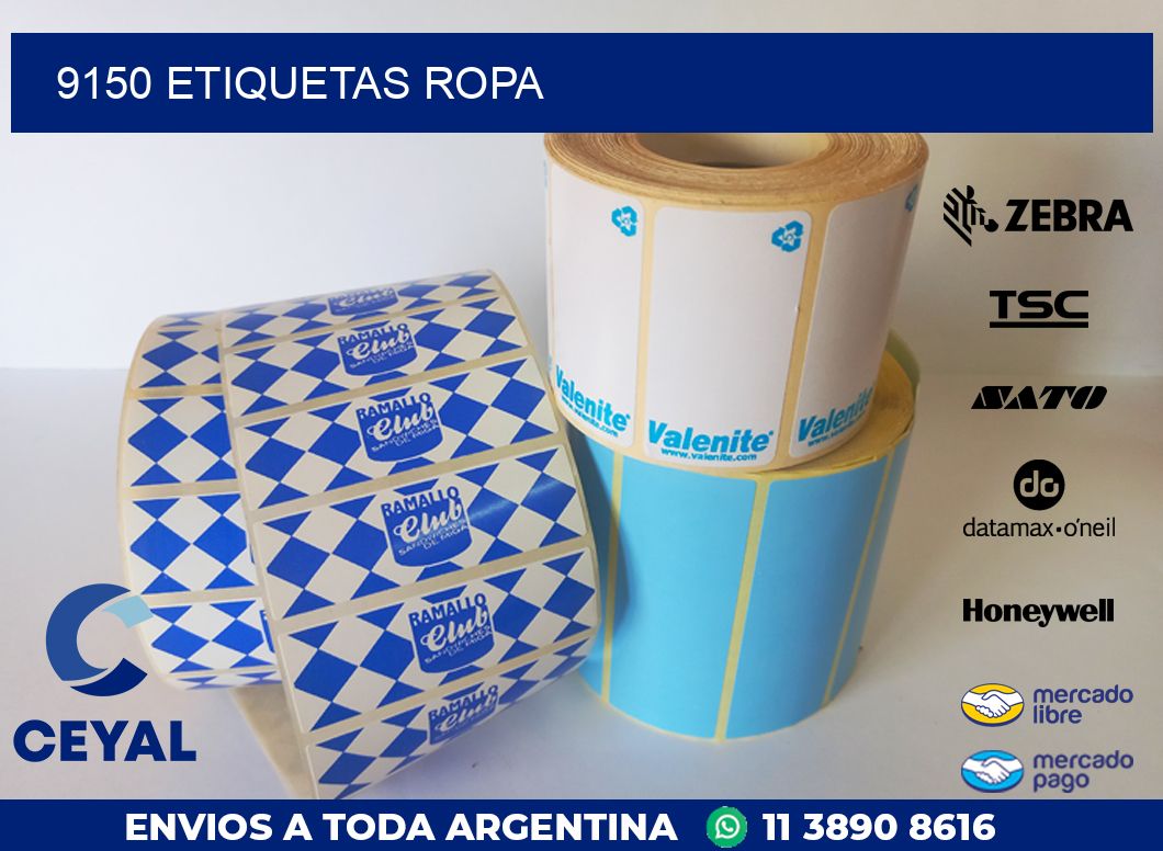 9150 ETIQUETAS ROPA