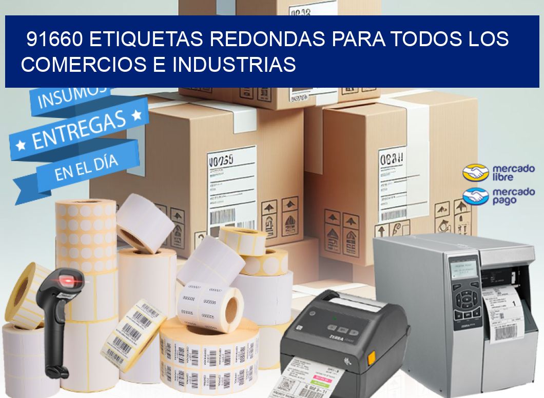 91660 ETIQUETAS REDONDAS PARA TODOS LOS COMERCIOS E INDUSTRIAS