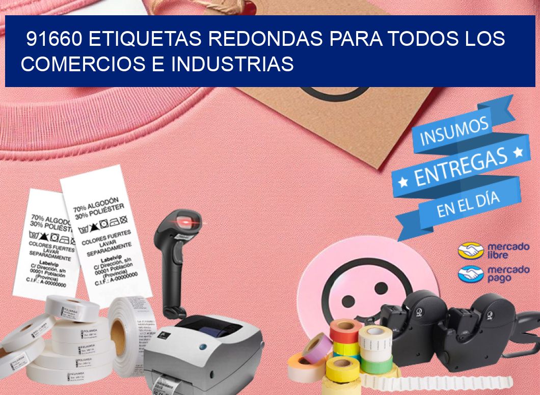 91660 ETIQUETAS REDONDAS PARA TODOS LOS COMERCIOS E INDUSTRIAS
