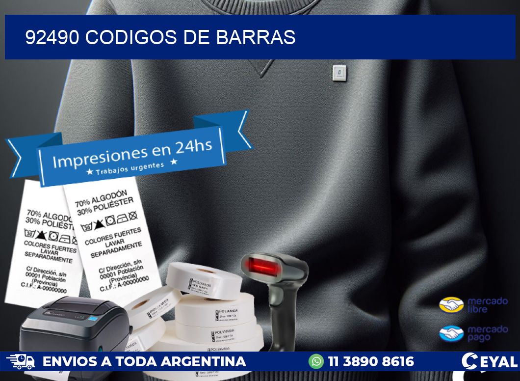 92490 codigos de barras