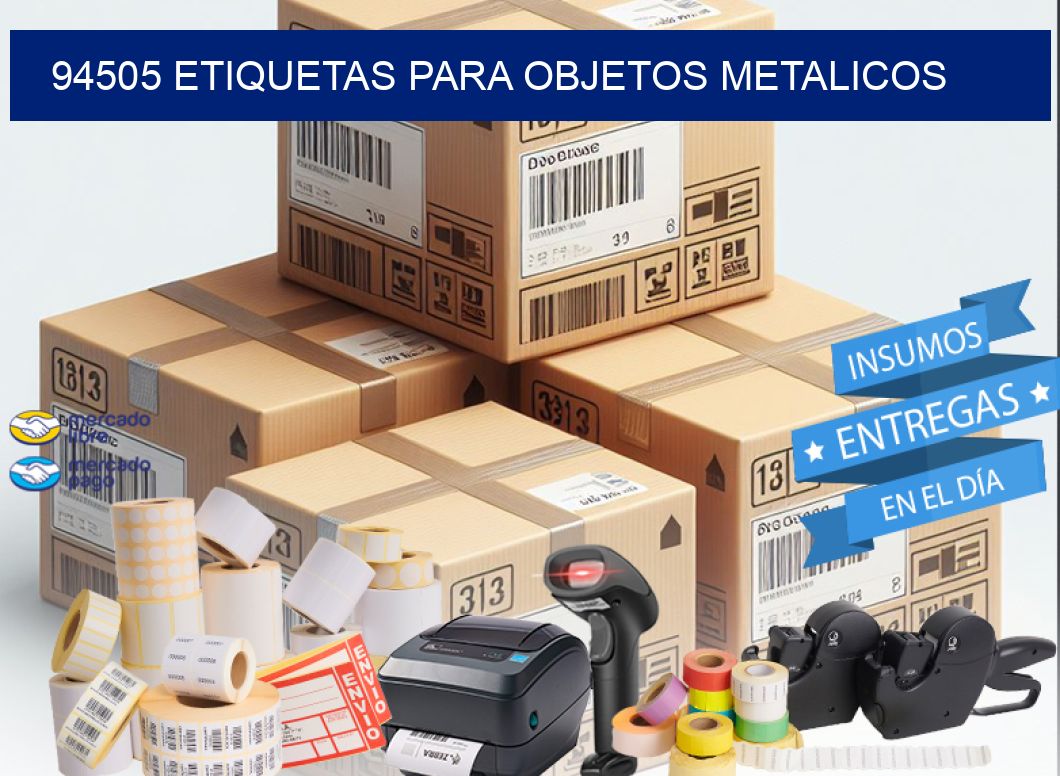 94505 etiquetas para objetos metalicos