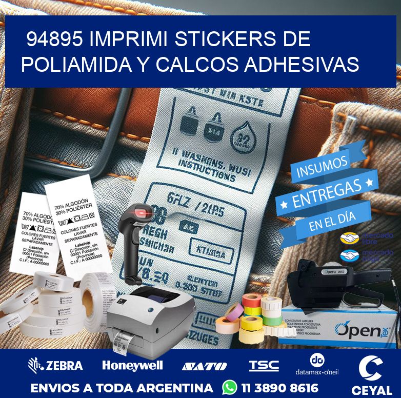 94895 IMPRIMI STICKERS DE POLIAMIDA Y CALCOS ADHESIVAS