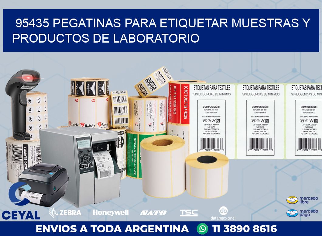 95435 PEGATINAS PARA ETIQUETAR MUESTRAS Y PRODUCTOS DE LABORATORIO