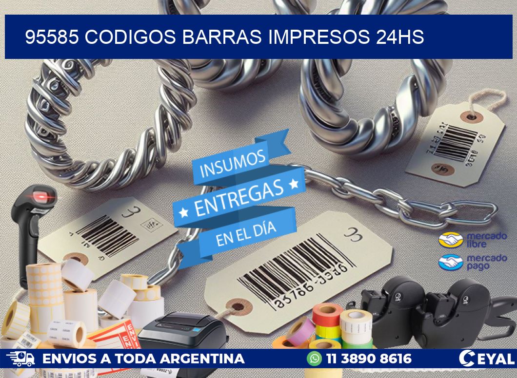 95585 Codigos barras impresos 24hs