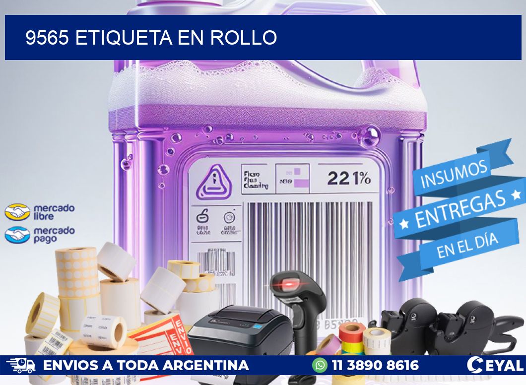 9565 Etiqueta en rollo