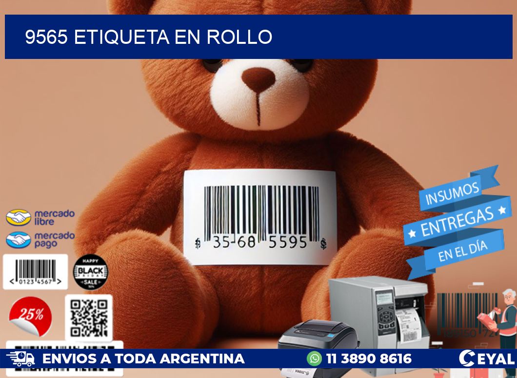 9565 Etiqueta en rollo