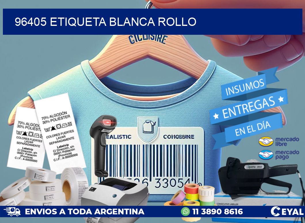 96405 etiqueta blanca rollo