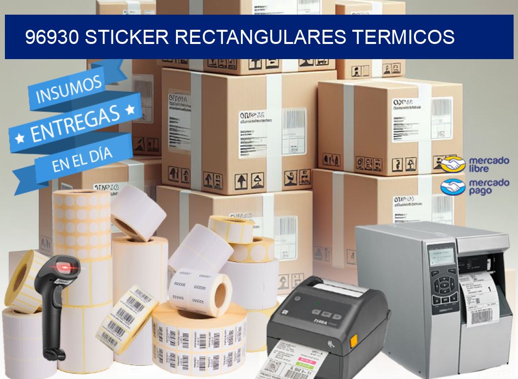 96930 Sticker rectangulares termicos