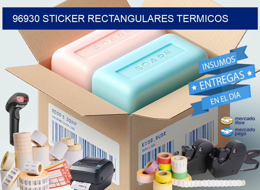 96930 Sticker rectangulares termicos