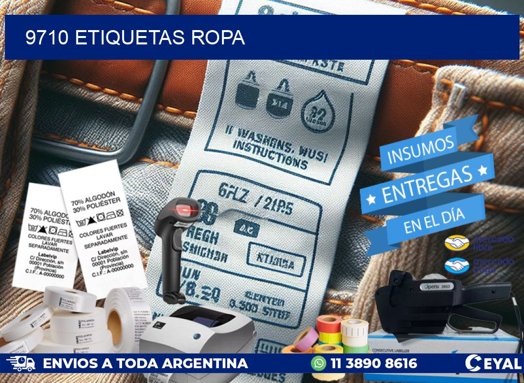 9710 ETIQUETAS ROPA