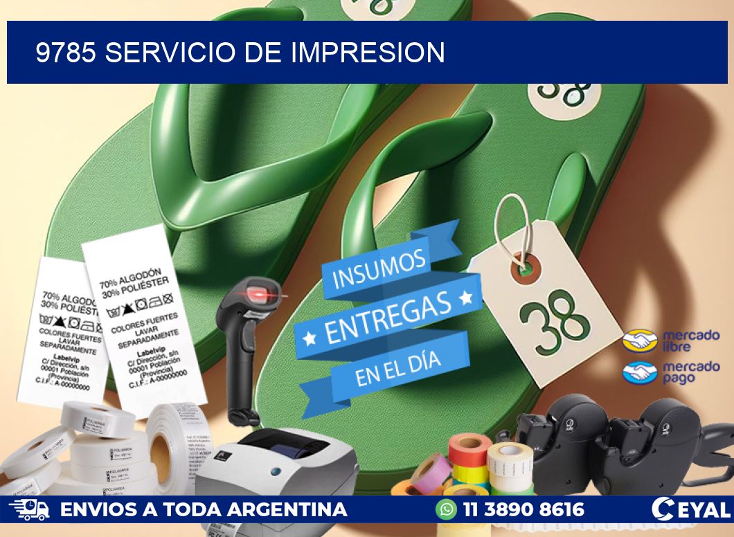 9785 SERVICIO DE IMPRESION