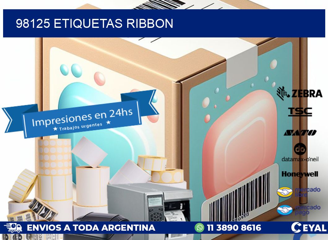 98125 ETIQUETAS RIBBON