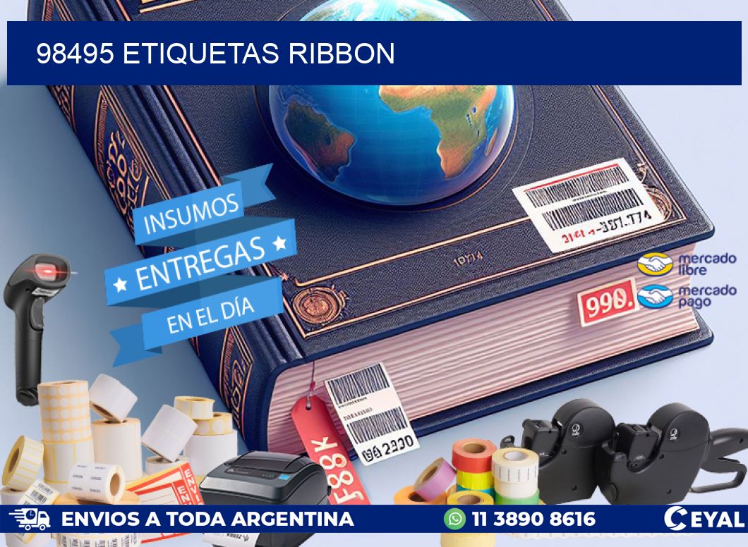 98495 ETIQUETAS RIBBON