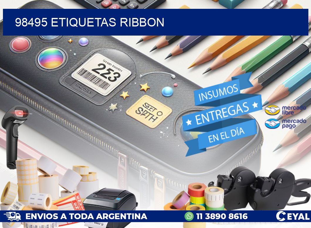 98495 ETIQUETAS RIBBON