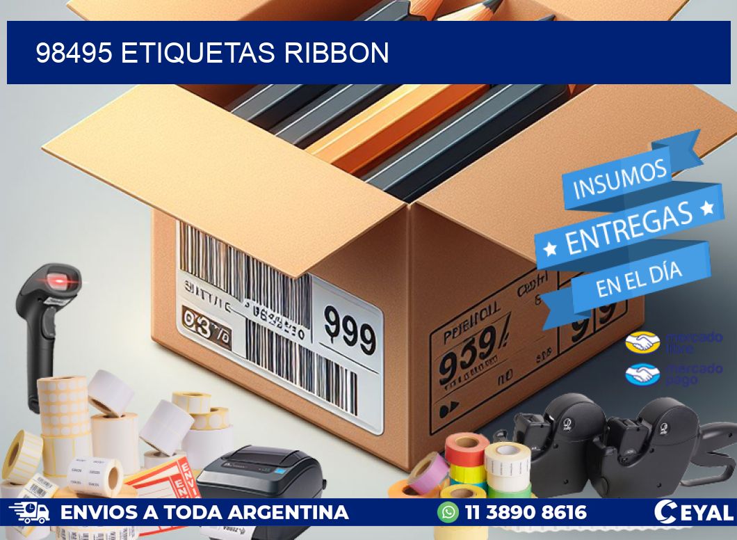 98495 ETIQUETAS RIBBON