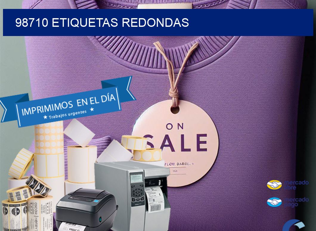 98710 ETIQUETAS REDONDAS