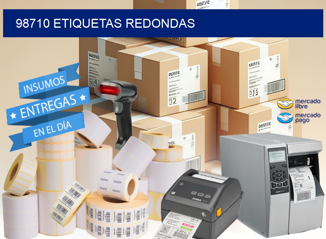 98710 ETIQUETAS REDONDAS
