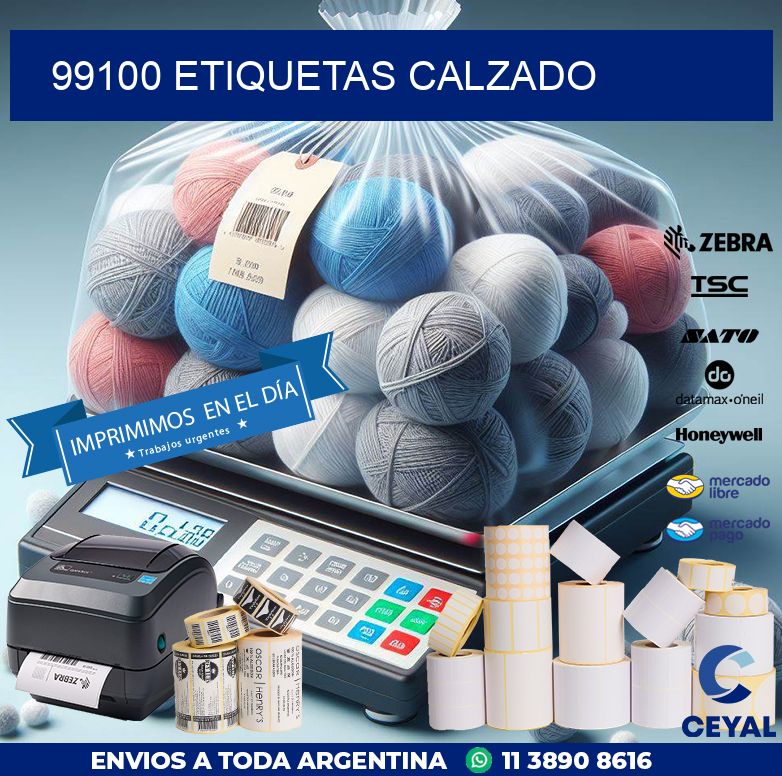 99100 ETIQUETAS CALZADO