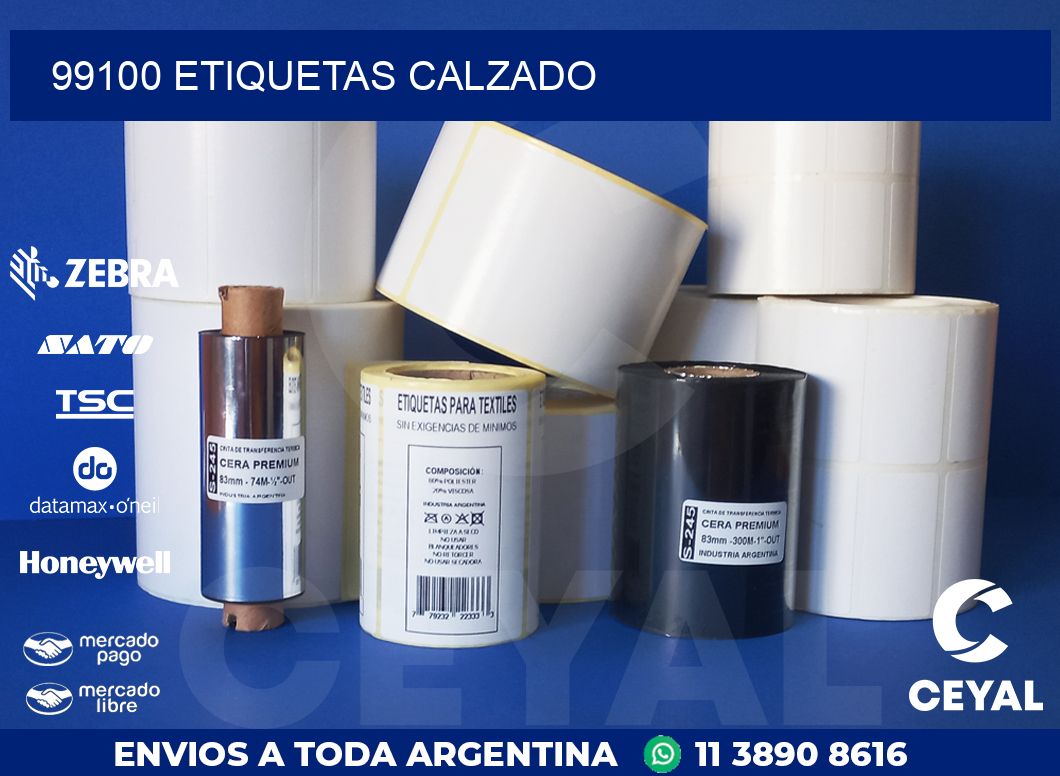 99100 ETIQUETAS CALZADO