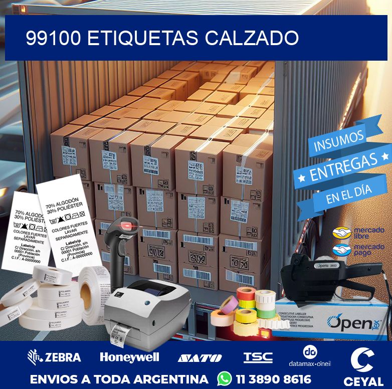 99100 ETIQUETAS CALZADO