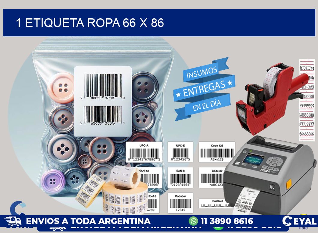 1 ETIQUETA ROPA 66 x 86
