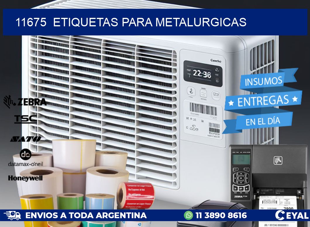 11675 ETIQUETAS PARA METALURGICAS