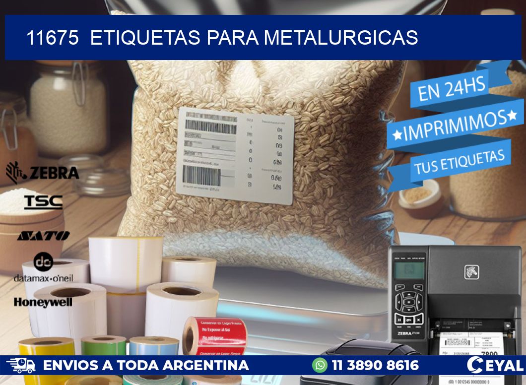 11675 ETIQUETAS PARA METALURGICAS
