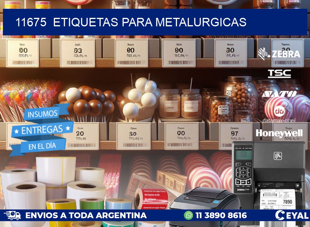 11675 ETIQUETAS PARA METALURGICAS