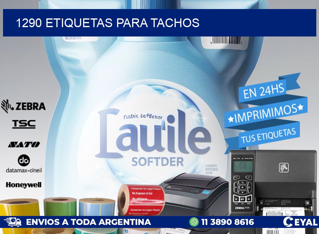 1290 ETIQUETAS PARA TACHOS