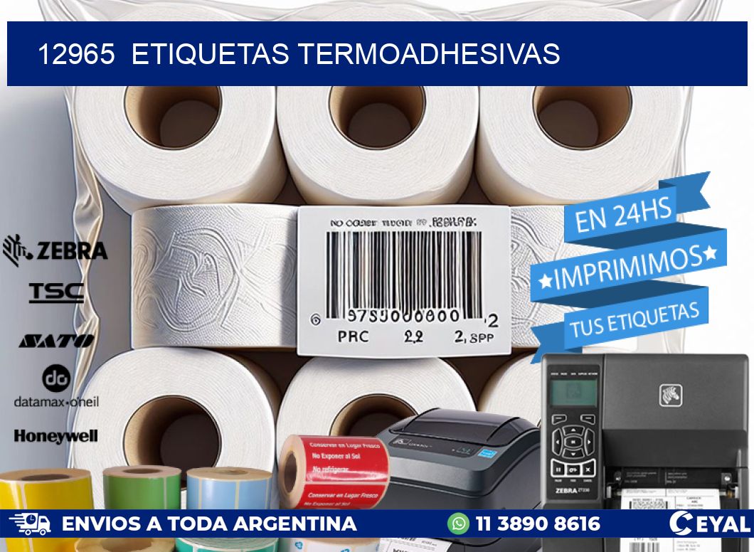 12965  ETIQUETAS TERMOADHESIVAS