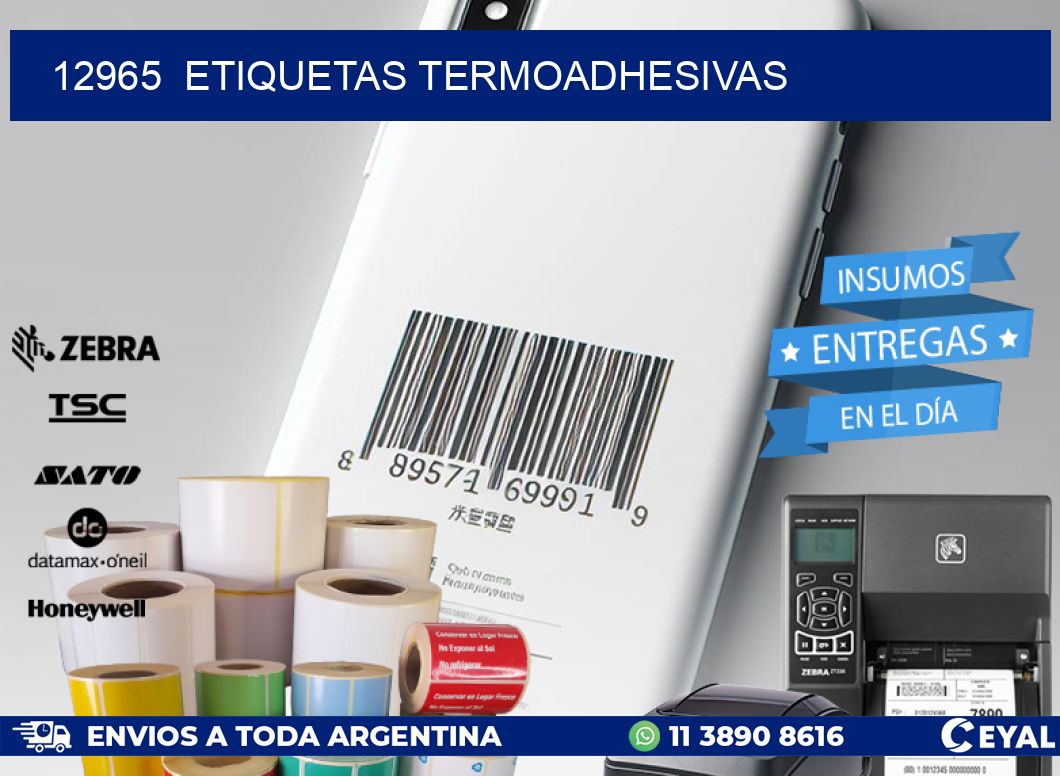 12965  ETIQUETAS TERMOADHESIVAS