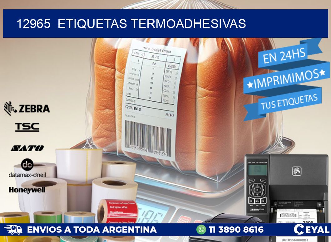 12965  ETIQUETAS TERMOADHESIVAS