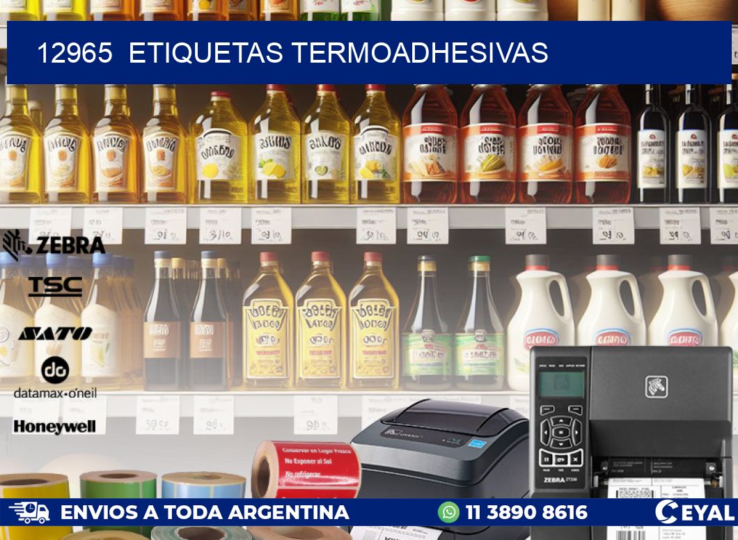 12965  ETIQUETAS TERMOADHESIVAS