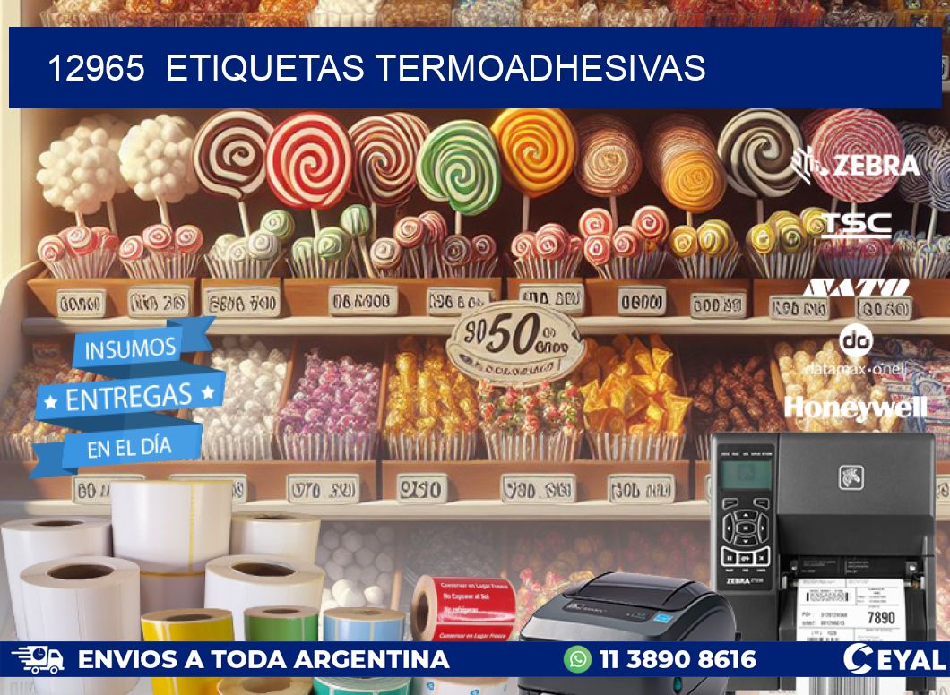 12965  ETIQUETAS TERMOADHESIVAS