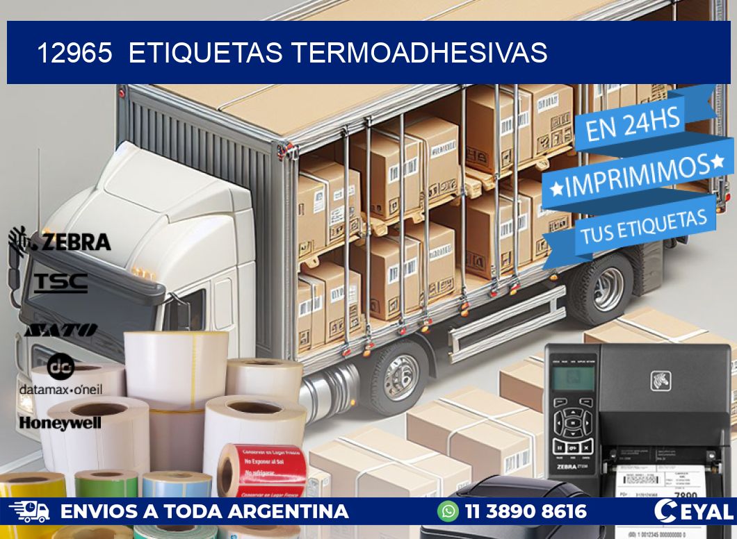 12965  ETIQUETAS TERMOADHESIVAS