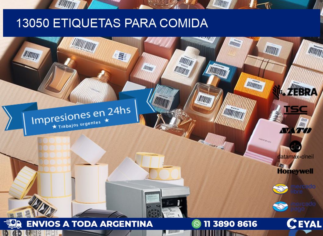 13050 ETIQUETAS PARA COMIDA
