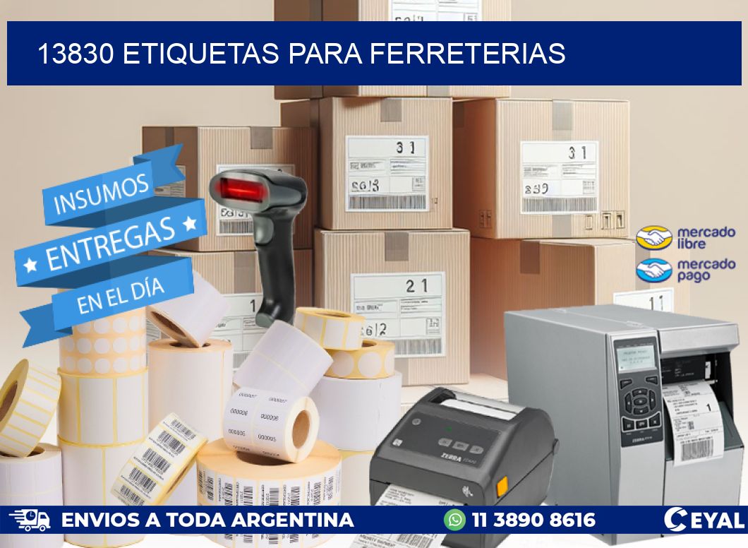 13830 ETIQUETAS PARA FERRETERIAS