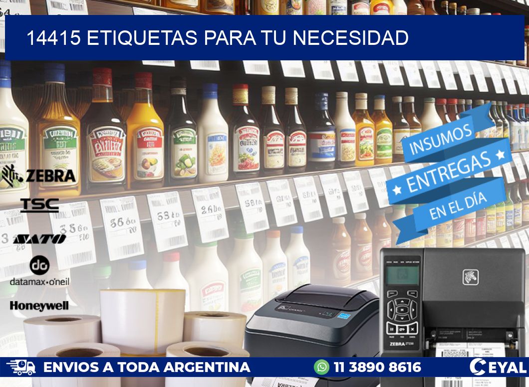 14415 ETIQUETAS PARA TU NECESIDAD