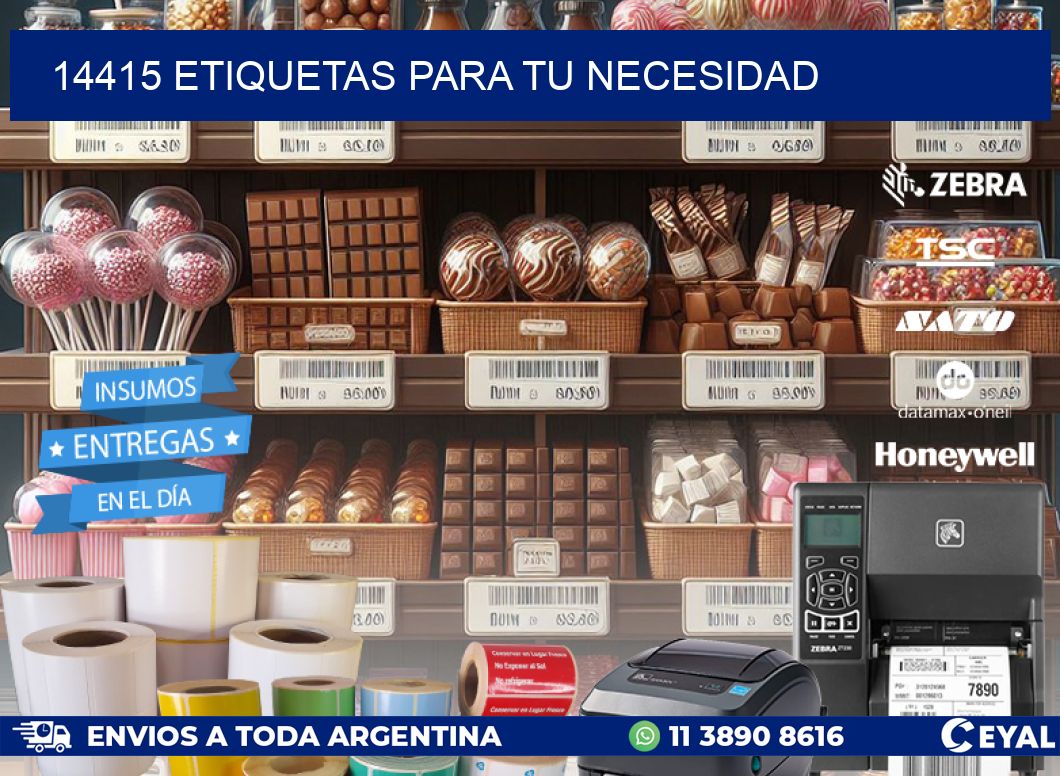 14415 ETIQUETAS PARA TU NECESIDAD
