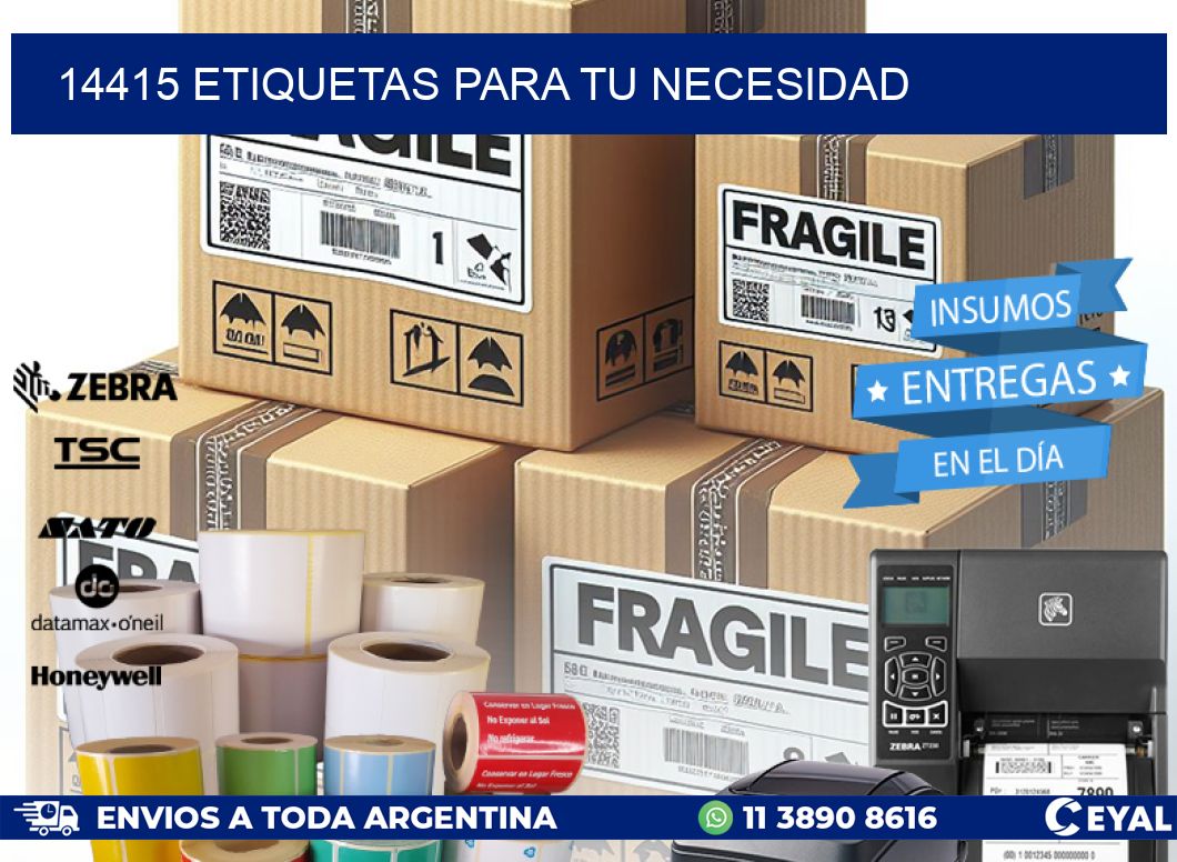14415 ETIQUETAS PARA TU NECESIDAD